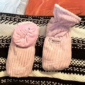 lavender Warmies heatable boots